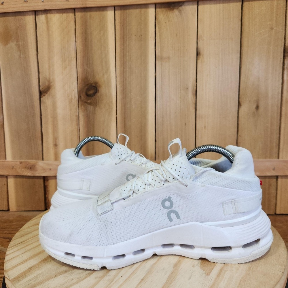 On Cloudnova 2 Shoes Womens 9 White Mesh Running Sneakers CloudTec Athletic - Picture 6 of 10
